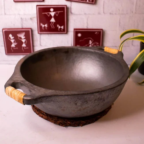 Wok: Manipur Black Pottery â€“ Kitchen Utensil