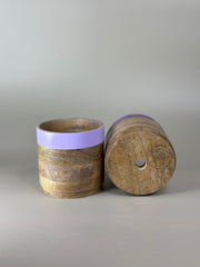 Nurture India Light Dark Purple Planter Combo