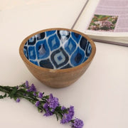 Nurture India Wooden Snack Bowl Lotus Tealight Gift Box