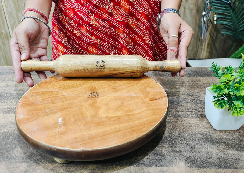 Wooden Belan and Chakla Set for Kitchen – Kitchen Utensil