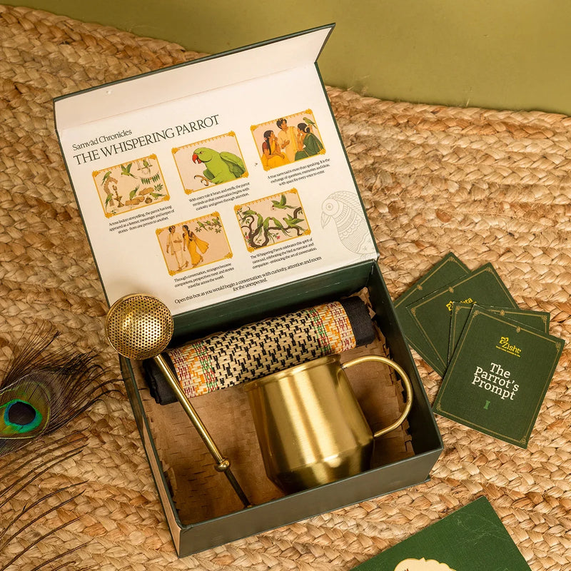 zishta-brass-tea-cup-with-infuser-coaster-tea-gift-box