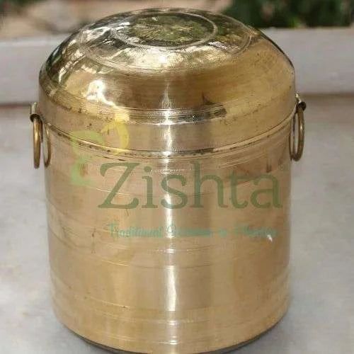 Zishta Hand-Crafted Brass Rail Adukku Set – Gift Set